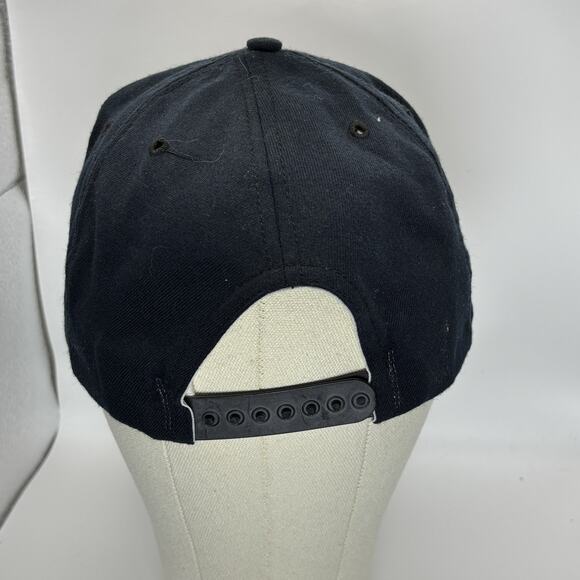 VINTAGE Jaxx Cafe Hat Cap Snap Back Black Embroidered Gold Leaf Mens USA 90s - Picture 3 of 8